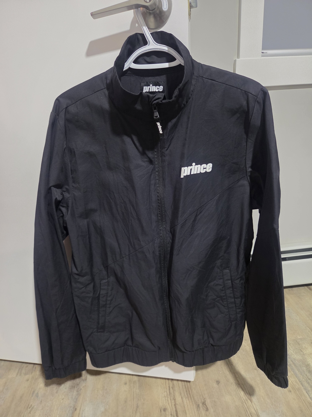 Prince Men's Black Lightweight Zip-Up Jacket